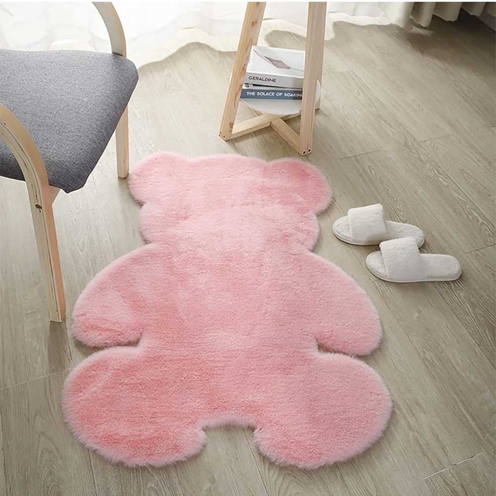 Fluffy Faux Rabbit Fur Rug - Picture 4 of 5